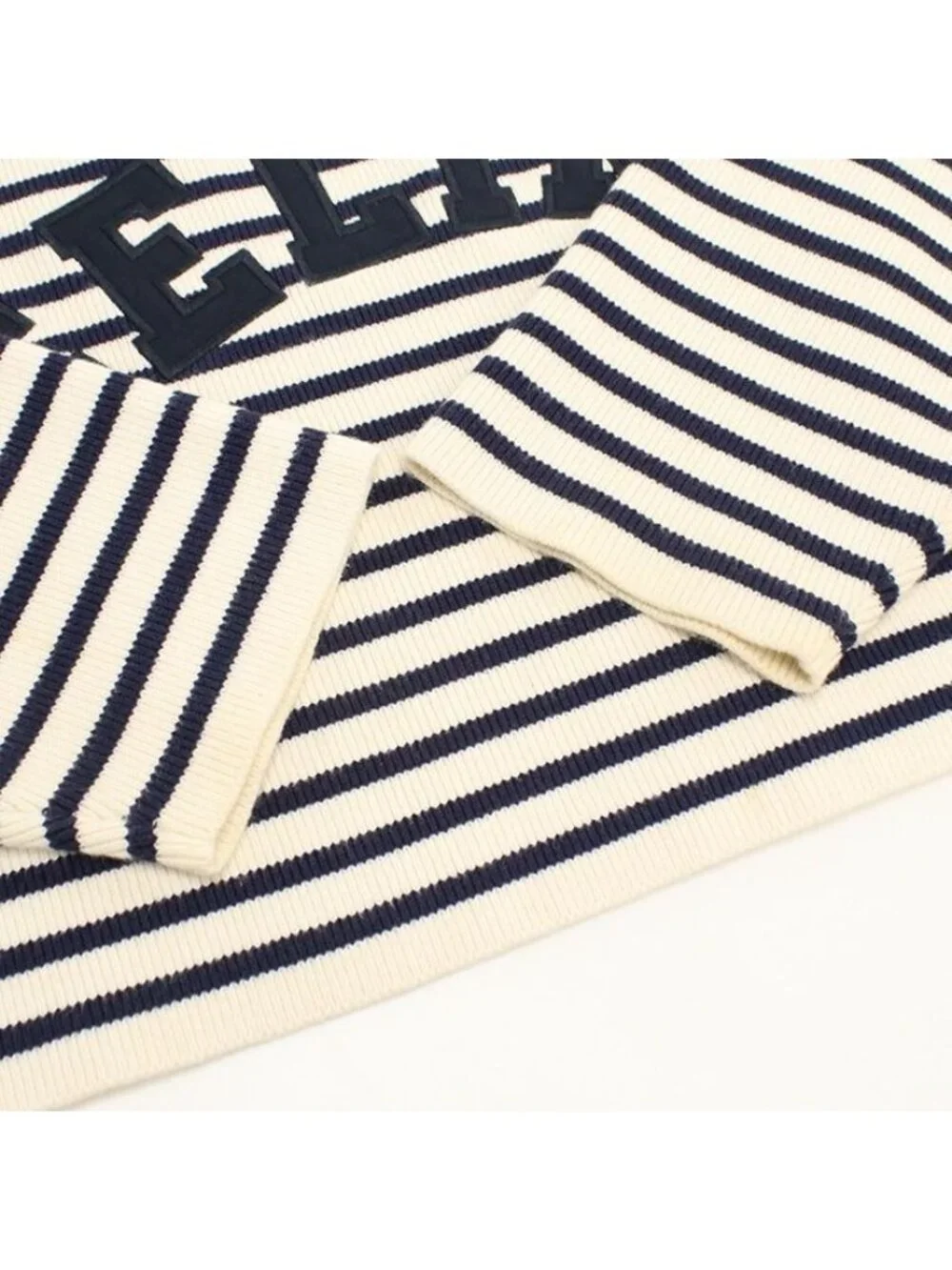 Celine Beau Dark Lopped Sweater Logo Patch Knit